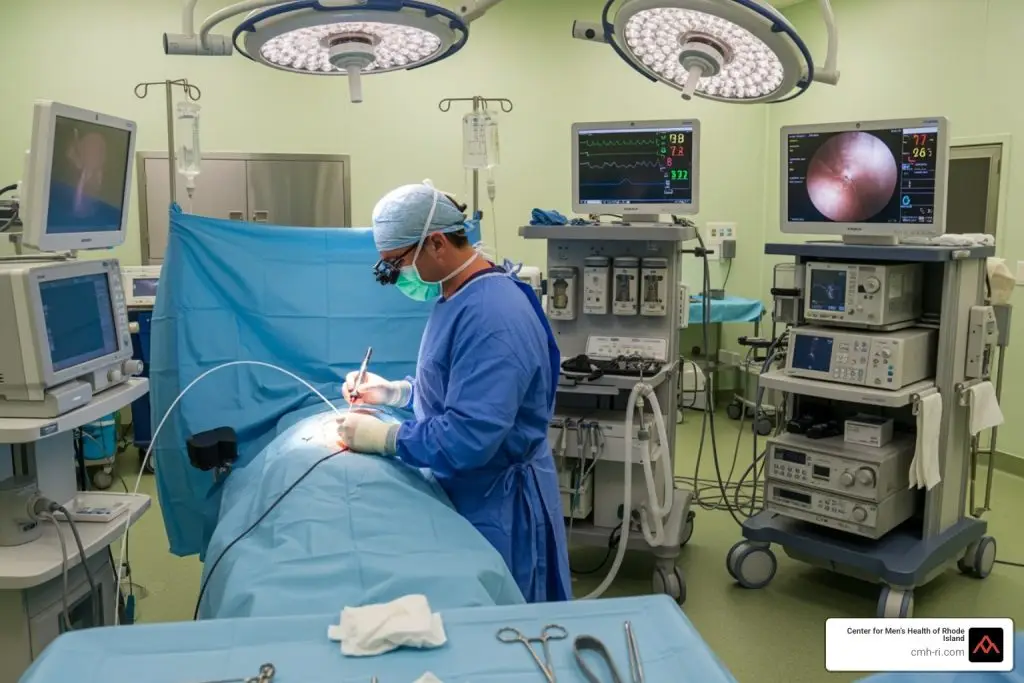 does the laser treatment for bph cause bleeding periodically