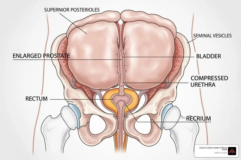 what causes enlarged prostate